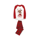 Christmas Matching Family Pajamas 2023 Christmas Y‘all Smile Deer Snowflake Plaids Pajamas Set