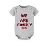 2023 We are Family Christmas Matching Family Pajamas Plus Size White Pajamas Set With Dog Pajamas
