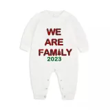 2023 We are Family Christmas Matching Family Pajamas Plus Size Gray Pajamas Set With Dog Pajamas