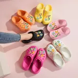 Audlt Unisex Women Clog Summer Slipper Random 10PCS Cartoon Monsters Decoration Beach Slipper Shoes