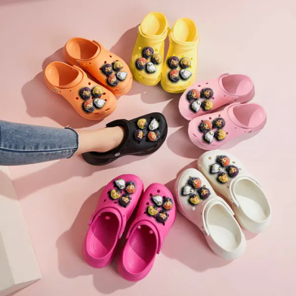 Audlt Unisex Women Clog Summer Slipper Random 10PCS Cartoon Harry Decoration Beach Slipper Shoes