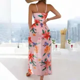 Women 3 Piece Flower Prints Ruched Bowknot Cover Up Skirt Bikini Swimsuit