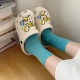 Audlt Unisex Women Clog Summer Slipper 10PCS Cartoon Accessories Decoration Beach Slipper Shoes