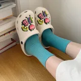 Audlt Unisex Women Clog Summer Slipper 5PCS Class Book Decoration Beach Slipper Shoes