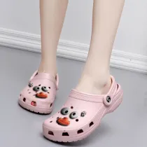 Audlt Unisex Women Clog Summer Slipper Croc Decoration Beach Slipper Shoes