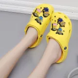 Audlt Unisex Women Clog Summer Slipper 12PCS Cartoon Starfish Decoration Beach Slipper Shoes