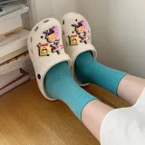 Audlt Unisex Women Clog Summer Slipper Cartoon 7PCS Starfish Decoration Beach Slipper Shoes