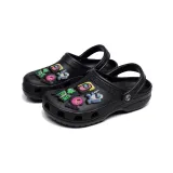 Audlt Unisex Women Clog Summer Slipper 9PCS Cartoon Games Character Decoration Beach Slipper Shoes