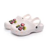 Audlt Unisex Women Clog Summer Slipper 5PCS Class Book Decoration Beach Slipper Shoes