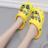 Audlt Unisex Women Clog Summer Slipper DIY 11 PCS Little Monster Decoration Beach Slipper