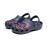 Audlt Unisex Men Clog Summer Slipper USA Independence Day Decoration Beach Slipper Shoes