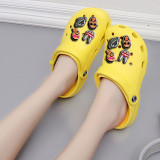 Audlt Unisex Women Clog Luminous Summer Slipper Random 10PCS Bad Bunny Decoration Beach Slipper Shoes