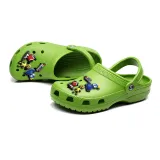 Audlt Unisex Women Clog Summer Slipper Random 6PCS Cartoon Friends Decoration Beach Slipper Shoes