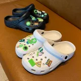 Audlt Unisex Women Clog Summer Slipper DIY 11 PCS Little Monster Decoration Beach Slipper