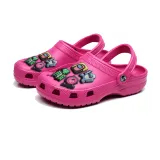 Audlt Unisex Women Clog Summer Slipper 9PCS Cartoon Games Character Decoration Beach Slipper Shoes