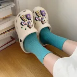 Audlt Unisex Women Clog Summer Slipper Random 10PCS Basketball Decoration Beach Slipper Shoes