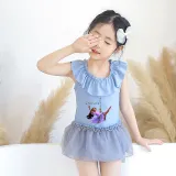 Girls Bathing Suits Encanto Princess One Piece Lace Collar Swimsuits