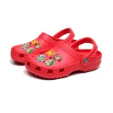 Audlt Unisex Women Clog Summer Slipper Random 10PCS Cartoon Monsters Decoration Beach Slipper Shoes