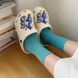 Audlt Unisex Women Clog Summer Slipper Cartoon Little Monsters Decoration Beach Slipper Shoes