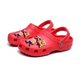 Audlt Unisex Women Clog Summer Slipper Cartoon 7PCS Starfish Decoration Beach Slipper Shoes