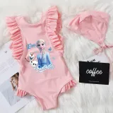 Girls Bathing Suits Fantastic Princess One Piece Ruffled Cuff Swimsuits