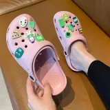 Audlt Unisex Women Clog Summer Slipper DIY 11 PCS Little Monster Decoration Beach Slipper