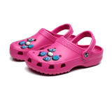Audlt Unisex Women Clog Summer Slipper 10PCS Demon Eyes Decoration Beach Slipper Shoes