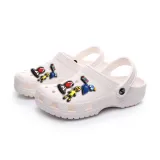 Audlt Unisex Women Clog Summer Slipper Random 6PCS Cartoon Friends Decoration Beach Slipper Shoes
