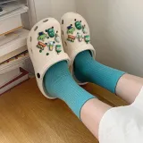 Audlt Unisex Women Clog Summer Slipper DIY 11 PCS Little Monster Decoration Beach Slipper