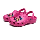 Audlt Unisex Women Clog Summer Slipper Random 6PCS Cartoon Friends Decoration Beach Slipper Shoes