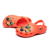 Audlt Unisex Women Clog Summer Slipper 12PCS Cartoon Starfish Decoration Beach Slipper Shoes