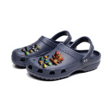 Audlt Unisex Men Clog Summer Slipper Cat and Mouse Croc Decoration Beach Slipper Shoes