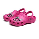 Audlt Unisex Women Clog Summer Random 10PCS Slipper Addams Wednesday Croc Decoration Beach Slipper Shoes
