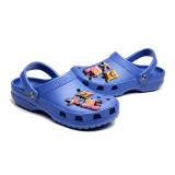 Audlt Unisex Men Clog Summer Slipper Cartoon 7PCS Starfish Decoration Beach Slipper Shoes