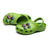 Audlt Unisex Women Clog Summer Slipper Random 6PCS Cartoon Characters Decoration Beach Slipper Shoes