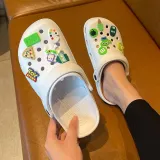Audlt Unisex Women Clog Summer Slipper DIY 11 PCS Little Monster Decoration Beach Slipper