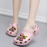 Audlt Unisex Women Clog Summer Slipper 5PCS Class Book Decoration Beach Slipper Shoes
