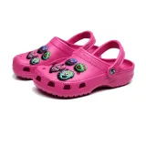 Audlt Unisex Women Clog Summer Slipper Random 6PCS Cartoon Characters Decoration Beach Slipper Shoes