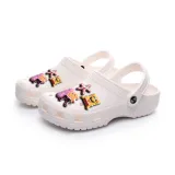 Audlt Unisex Women Clog Summer Slipper Cartoon 7PCS Starfish Decoration Beach Slipper Shoes