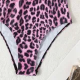 Women Sling Push Up Leopard Prints One Piece Swimsuit