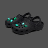 Audlt Unisex Men Clog Luminous Slipper Spacecraft Rocket Decoration Beach Slipper Shoes