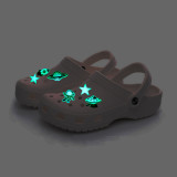Audlt Unisex Women Clog Luminous Summer Slipper Spacecraft Rocket Decoration Beach Slipper Shoes