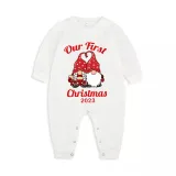 Christmas Matching Family Pajamas Exclusive Design 2023 Our First Christmas Gnomes Pajamas Set