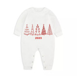 2023 Christmas Matching Family Pajamas Exclusive Christmas Tree Gray Pajamas Set