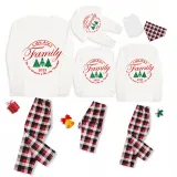 2023 Christmas Matching Family Pajamas Exclusive We Are Family Wreath Xmas Tree Gray Pajamas Set