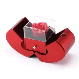 Mother's Day Love You 925 Sterling Silver Moissanite Drill Adjustable Necklace Ring Earring With Rose Box