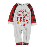 2023 Christmas Matching Family Pajamas Exclusive Design Christmas Crew Wreath White Pajamas Set