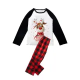 Christmas Matching Family Pajamas 2023 Christmas Y‘all Smile Deer Snowflake Plaids Pajamas Set