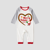 2023 Christmas Matching Family Pajamas Santa Heart Merry Xmas Red Plaids Pajamas Set