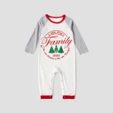 2023 Christmas Matching Family Pajamas Exclusive We Are Family Wreath Xmas Tree Gray Pajamas Set
